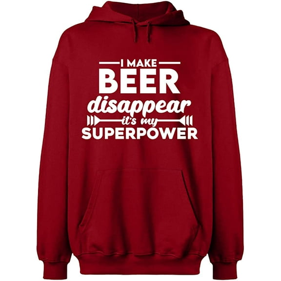 Unisex Hoodie Sweatshirt Custom Sweater, Slim Fit, Long Sleeve Sweater - Antiquee Cherry Small