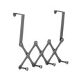 thumbnail image 2 of Organizador extensible para colgar en la puerta, resistente, para bolsos, sombreros y toallas. 4 ganchos, 2 of 9