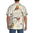 thumbnail image 5 of Disketp Men's Hawaiian Little Birds Print Shirts Button Down Holiday Beach Shirts-X-Large, 5 of 7