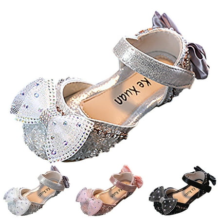 

Cathalem Water Shoe Toddler Girl Fashion Spring And Summer Girls Sandals Dress Performance Dance Shoes Beach Sandals Toddler Girl Silver 9.5 Years