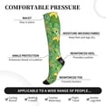 thumbnail image 4 of Picia Cartoon Frog And Lotus Leaf Printed Sports Compression Socks - 15-20mmHg Graduated Compression, High-Performance Soft and Breathable Socks for Men and Women, 4 of 5
