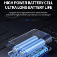 thumbnail image 4 of 110,000 RPM Cordless Handheld Air Blower, 150G Wind Pressure Turbo Fan with 7.4V Battery, Multi-Nozzle Kit for Computer Keyboard Cleaning, Car Drying, Inflation, Camping, BBQ, LED Spotlight, 4 of 7