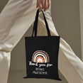 thumbnail image 6 of Tote Canvas Bag Large Capacity Grocery Shopping Bag Senior Sense Color Printing Cloth Bag Student Canvas Bag, 6 of 7