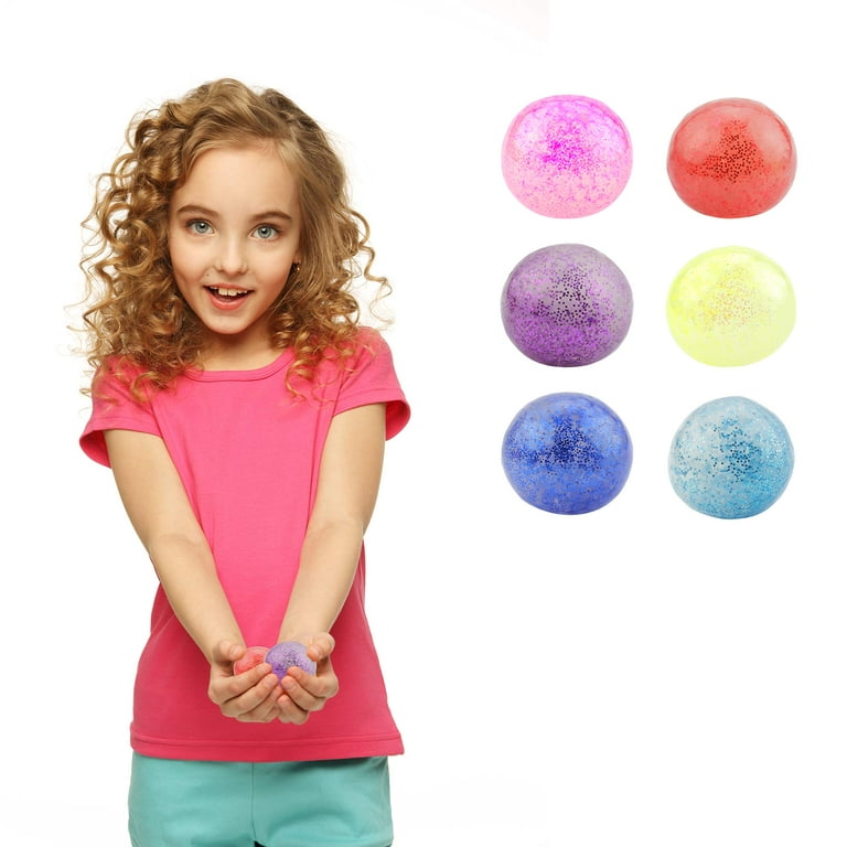 Pluokvzr 1/2/4/8 Pack Pop It Ball 3D Silicone Stress Relief Fidget Ball  Squeeze Ball Fidget Toy Push Bubbles Sensory Ball Pop It Ball(2pcs-Random  color) 