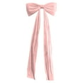 thumbnail image 2 of Giant Velvet Christmas Bow Tree Topper - 6 Ft Oversized Bow in Off-White & Pink for Xmas Tree, Window, Wall and Mantle Decor, 2 of 6