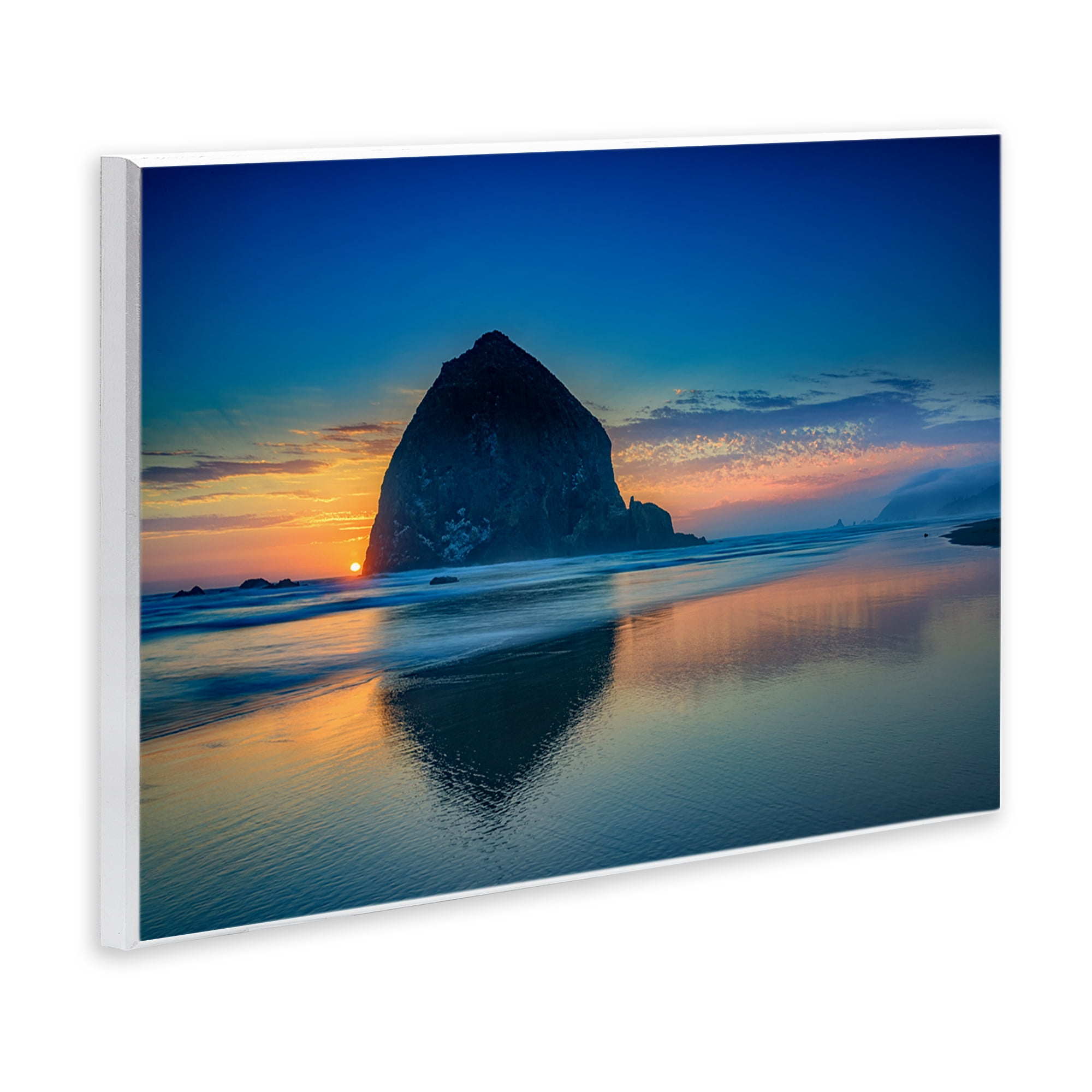 Stupell Industries Deep Sunset Island View Landscape & Nature Photography Unframed Art Print Wall Art, 19 x 13