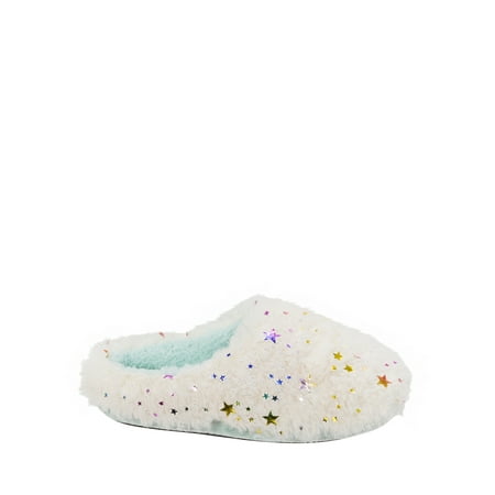 Dearfoams Girl's Star Pile Clog Slippers