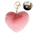 thumbnail image 3 of Coofit Key Chain Fashion Heart Shape Pom Pom Handbag Pendant Purse Charm Phone Charm, 3 of 6