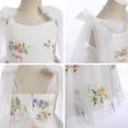 thumbnail image 4 of IDOPIP Toddler Girls Flower Embroidered Princess Dress Spaghetti Straps Tulle Tutu Wedding Pageant Dress, 4 of 8