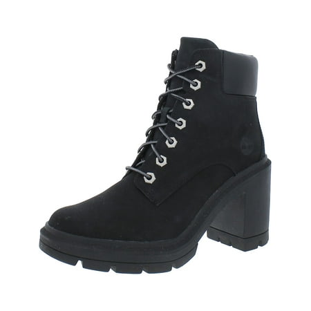 Timberland Womens Allington Heights Nubuck Block Heel Combat & Lace-up Boots