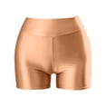 thumbnail image 7 of HXWCHs Glam Satin High Waist Fit Shorts for Nightlife with Sleek Shine and Elegant Finish XXL Rose Gold, 7 of 7