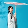 thumbnail image 3 of WORGEOUS  Cosplay Umbrella Sun for Walking Oriental Style Parasol Rosy, 3 of 8