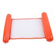 thumbnail image 1 of Cama flotante inflable para hombre y mujer, hamaca de agua portátil gruesa más grande, silla de salón para piscina, foto de verano, color naranja, 1 of 10