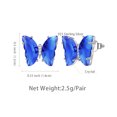 thumbnail image 3 of Blue Butterfly Earrings Sapphire September Birthstone Earrings Stud Crystal 925 Sterling Silver Jewelry Women Birthday Mother's Day Gifts Juwaliy, 3 of 8