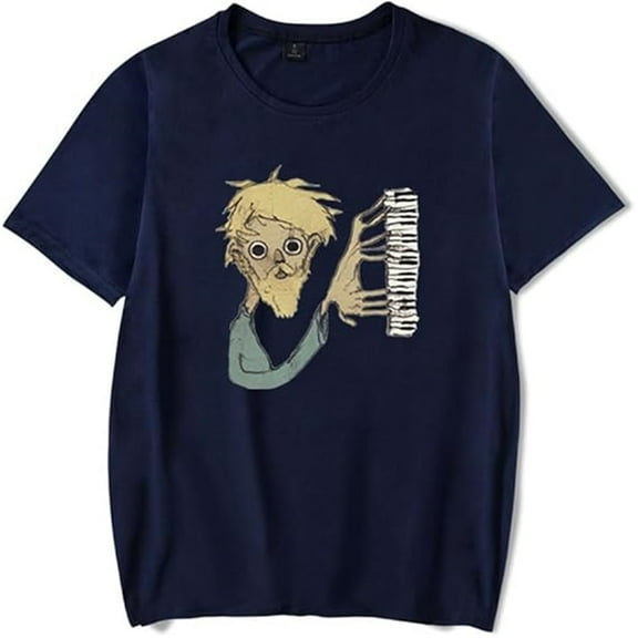 Jack Stauber Piano Merch T-shirt Fun Print Short Sleeves Men And Women Trendy Street Wear