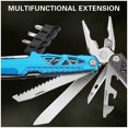 thumbnail image 5 of FHBVT 12-in-1 Multifunctional Camping Tool Stainless Steel，Folding Pliers Knife Saw Bottle Opener Anti-Slip Lock，Heavy Duty Emergency Vehicle Tool，for Hiking Hunting Fishing Outdoor Adventure Gift, 5 of 9