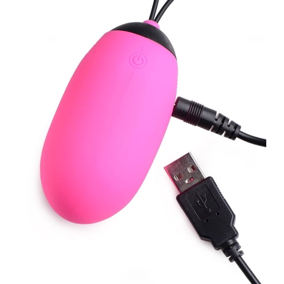 XL Silicone Vibrating Egg - Pink