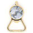 thumbnail image 1 of Ink  Watercolor Shading Beer Bottle Cap Opener Stainless Steel Key Chain, 1 of 3