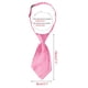 thumbnail image 2 of INSPIRE CHIC Corbata de uniforme linda preatado de rayas cortas para mujeres, casual escolar, talla única, rosa caliente, 2 of 6