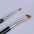 thumbnail image 5 of 3 Pieces Professional Angled Eyeliners Brush Set With Soft Synthetic Fibers Great For Achieving Precise Eye Makeup Styles, 5 of 9