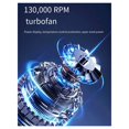 New X5 Violent Turbo Fan 130,000 Rpm HighSpeed Brushless Motor Vehicle