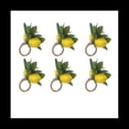 thumbnail image 1 of Juego de 6 Servilleteros de LimóN con Forma de Hoja de Vid de LimóN para DecoracióN de Mesa de Comedor, Banquete, Boda, CumpleañOs, Navidad., 1 of 7