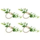 thumbnail image 1 of Anillos para servilletas de mesa de hotel, 4 anillos para servilletas, anillos para servilletas de flores simples, hebilla para servilletas, diseño exquisito, 1 of 8
