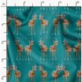 thumbnail image 2 of Soimoi Tissu Poly Georgette Cerf Animal Imprimé 1 Yard 52 Pouces de Large, 2 of 5
