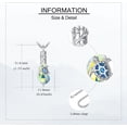 thumbnail image 5 of Turtle Urn Necklaces for Ashes Sterling Silver Turtle Memorial Keepsake Cremation Jewelry Gift for Women, 5 of 6