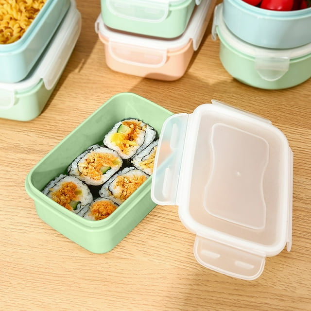 Dvkptbk Kitchen Lunch Boxs Refrigerator Fresh-Keeping Box Small Lunch Box Kitchen Lunch Box Plastic Storage Box Rectangular Sealed Box Kitchen & Dining