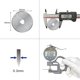 thumbnail image 4 of Cuchillas de repuesto para cortador rotativo Headley Tools de 45 mm, paquete de 10, 4 of 7