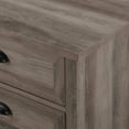 thumbnail image 6 of Odette 25" 3 Drawer Cup Handle Framed Bedroom Nightstand in Gray Wash, 6 of 7