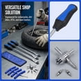 thumbnail image 4 of Tire Spoons 14.5IN, Steel Tire Changing Kit for Motorcycle Dirt Bike Lawn Tractor Bicycle and More, Include 3 Tire Removal Tool, 3 Rim Protector, 1 Valve Tool, 6 Valve Cores, 4 of 5