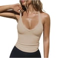 thumbnail image 1 of ShomPort Workout Tops for Women Summer Sleeveless Ribbed Tank Tops Slim Fitted Soft Camisole Basic Layering Shirts, 1 of 7