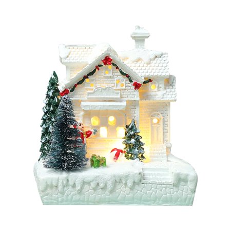 

YEUHTLL Christmas Snow-Village Decoration Night Light Warm Special Gift Battery Operated