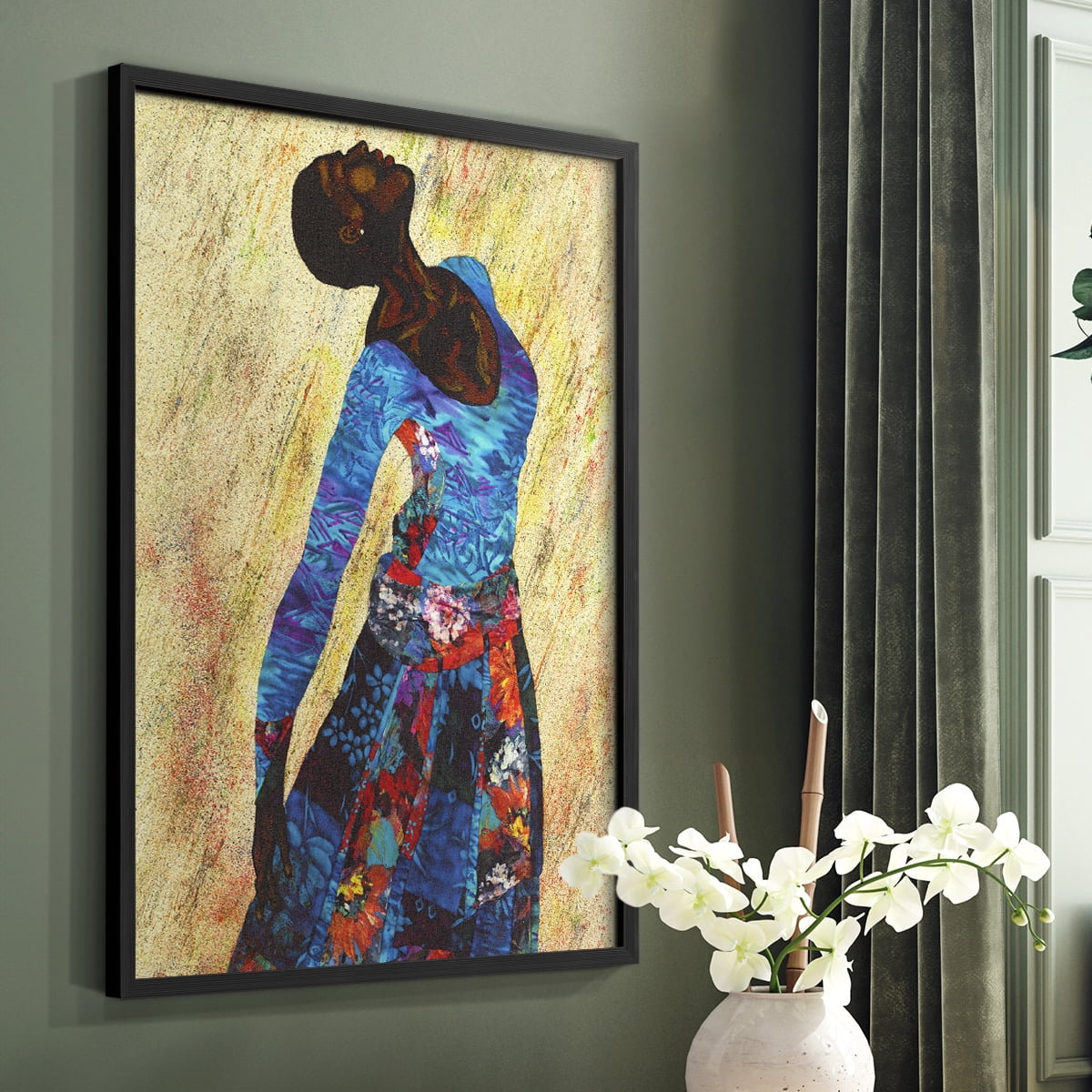 Woman Strong IV Framed Print - Solid Wood in Single Picture Frame Solid Wood 2 Framed Print