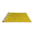 thumbnail image 2 of Ahgly Company Machine Washable Indoor Round Persian Yellow Traditional Area Rugs, 4' Round, 2 of 4
