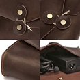 thumbnail image 4 of Large Capacity PU Leather Digital Accessories Storage Bag - Coffee/Brown, 4 of 5