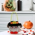 thumbnail image 3 of XEOVHV 1 Pack Halloween Candy Bags Plush Trick or Treat Bucket Pumpkin Tote for Kids Candy Treats Halloween Buckets Halloween Pumpkin Baskets Handbag for Kids Costume Party Favors Supplies(Halloween), 3 of 7