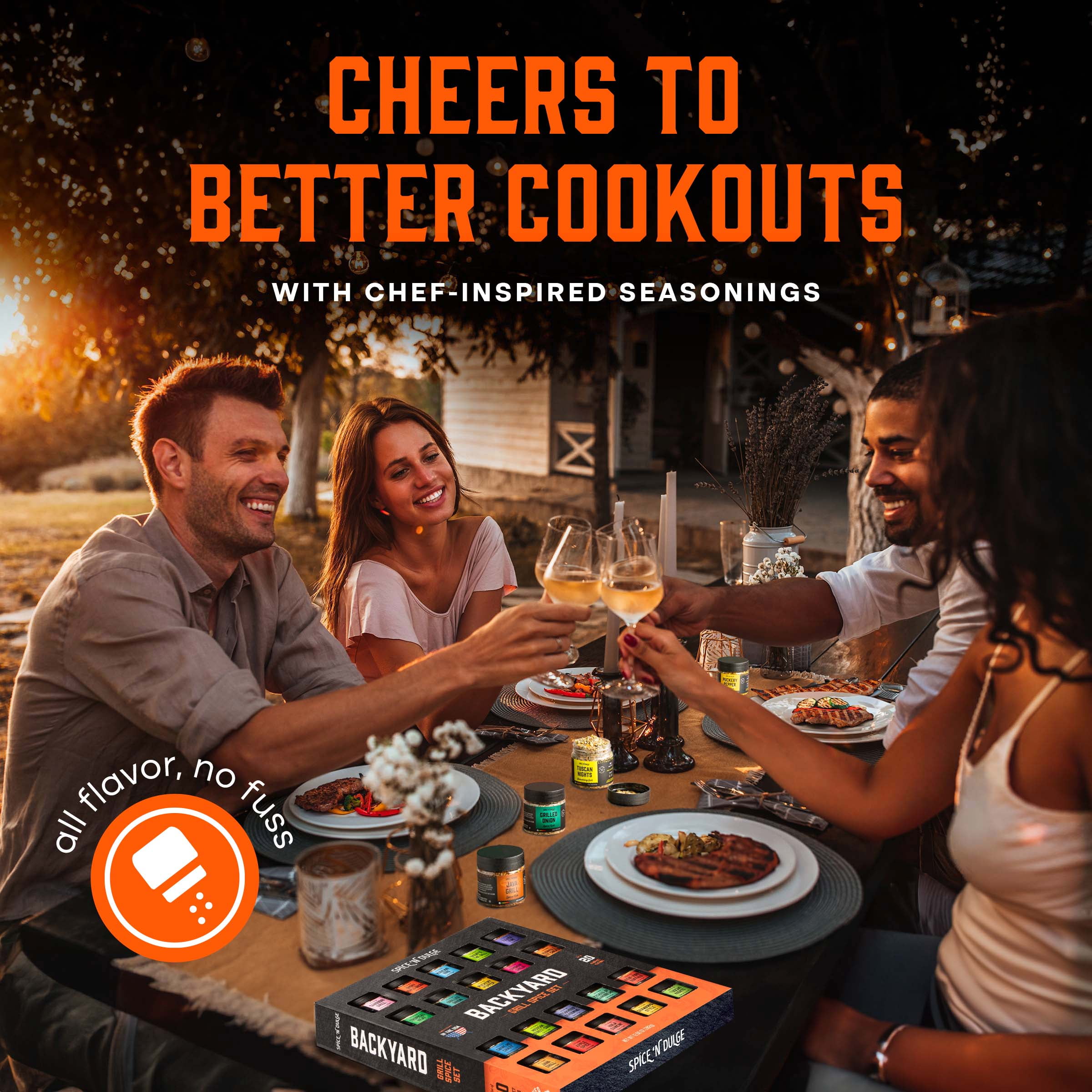 Spice ‘N Dulge Backyard Grill Spice and Seasonings Gift Set