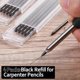 thumbnail image 5 of 24 Pieces 2.8mm HB Graphite Refills Carpenter Pencils, Reusable Break Resistant Silver Carpenter Mechanical Pencil Refills, 5 of 5
