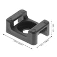 thumbnail image 3 of FELTECHELECTR 500 piezas de base para bridas de cables, soporte tipo silla de montar, soporte para cables, soportes para bridas de cables, 3 of 6