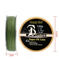 thumbnail image 4 of 100m 4 Strands Pe Fishing Line 10lb-80lb Anti-bite Super Strong Wear-resistant Lure Braided Wire, 4 of 9