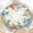 Autumn-thanksgiving, variant on Fall Round Fitted Tablecloth with Elastic Edge,Water-Resistant Picnic Autumn Blue Orange Leaf Pumpkin Table Cover for 40-44" Found Tables Harvest Thanksgiving Table Cloth for Dinner,Outdoor,Patio