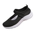 thumbnail image 2 of Miluxas Womens Mesh Breathable Casual Mary Jane Sneakers, Flat Ballet Shoes Women Lightweight and Comfortable Non-Slip Walking Tennis Shoes Black 7.5(40), 2 of 9