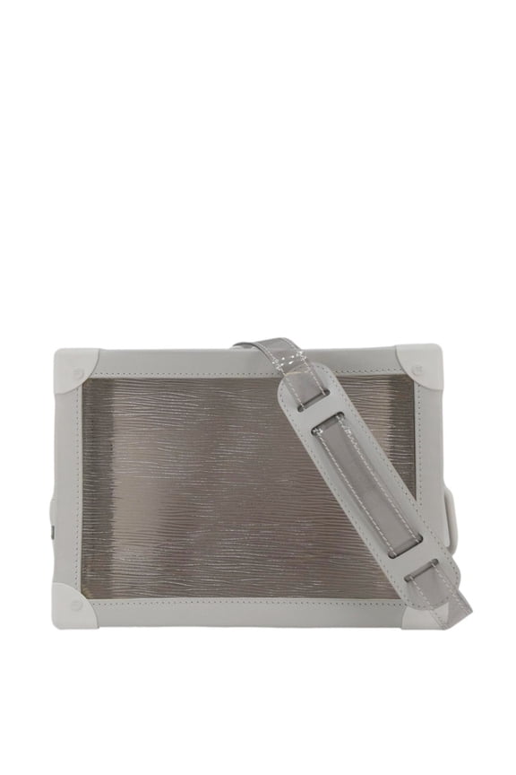 Pre-Owned LOUIS VUITTON Plage PVC Epi Leather Soft Trunk Crossbody Bag White