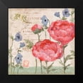 thumbnail image 2 of Brent, Paul 12x12 Black Modern Framed Museum Art Print Titled - Parisian Peonies II, 2 of 5