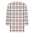 thumbnail image 4 of 3/4 Sleeve Tops for Women Dressy Spring Tops for Women Women's Fashion Boho Shirts Floral Printed T-Shirt 3/4 Sleeves Blouse V-Neck Casual Tops Gray XXXL, 4 of 5
