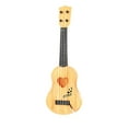 thumbnail image 4 of Toy de ukelele infantil guitarra pequeña color aleatorio ajuste ajustable instrumento musical de desarrollo guitarra de cuatro cuerdas para, 4 of 9