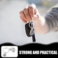 thumbnail image 4 of WEUVEB 1 Par Llavero Metálico Para Pareja Con Creativo En Inoxidable Plateado, 4 of 8